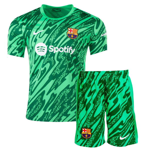 T-shirt and Shorts per Kind FC Barcelona portiere 24/25