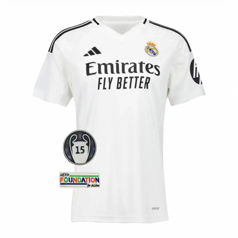 Shirt Real Madrid Home 24/25 - Vrouwelijk -Patch UCL