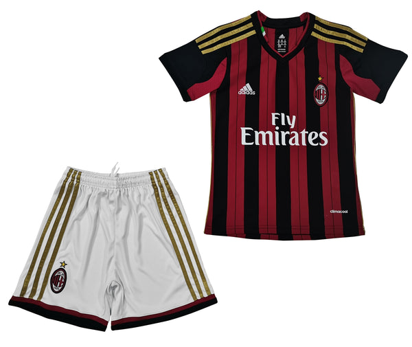 T-shirt and Shorts per Kind AC MILAN Home Retro 13/14