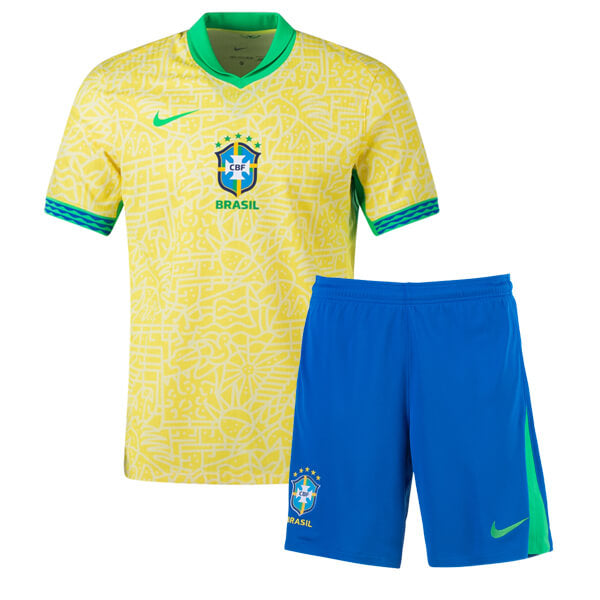 T-shirt and Shorts per Kind Brazil Home 24/25