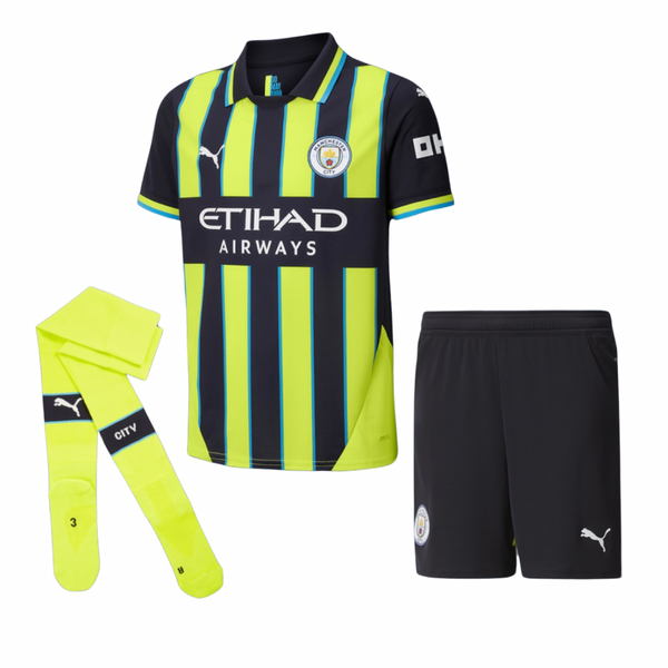 T-shirt and Shorts per Kind Manchester City Away 24/25 -Sokken