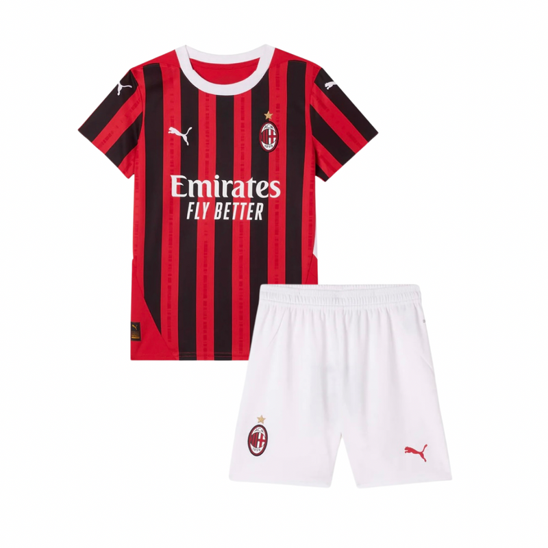 T-shirt and Shorts per Kind AC MILAN Home 24/25