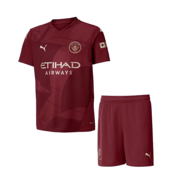 T-shirt and Shorts per Kind Manchester City Third 24/25