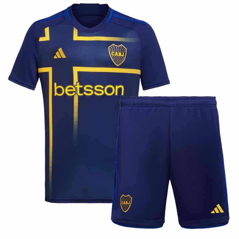 T-shirt and Shorts per Kind Boca Juniors Third 24/25