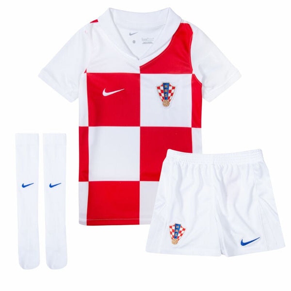 T-shirt and Shorts per Kind Croatia Home 24/25 -Sokken