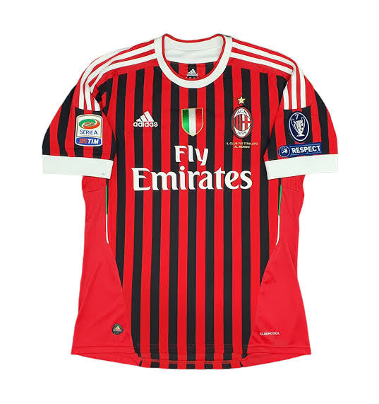 Shirt Retro AC Milan 11/12 -Patch and Scudetto