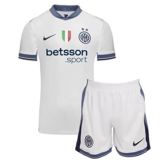 T-shirt and Shorts per Kind Inter Away 24/25