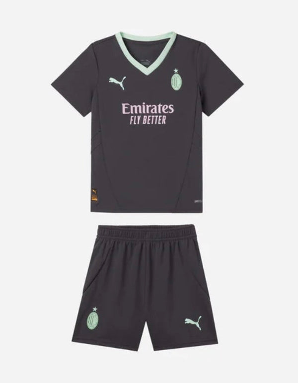 T-shirt and Shorts per Kind AC MILAN Third 24/25