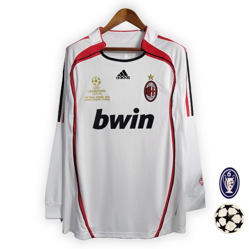 SHIRT AC MILAN Retro Away 06/07 MANICHE LUNGHE -Patch