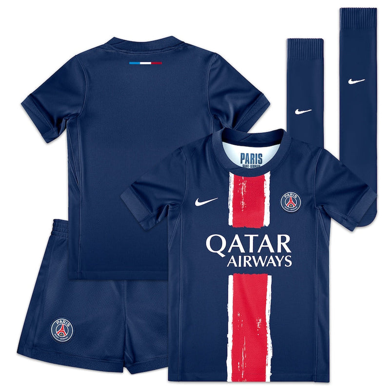 T-shirt and Shorts per Kind PSG Home 24/25 -Sokken