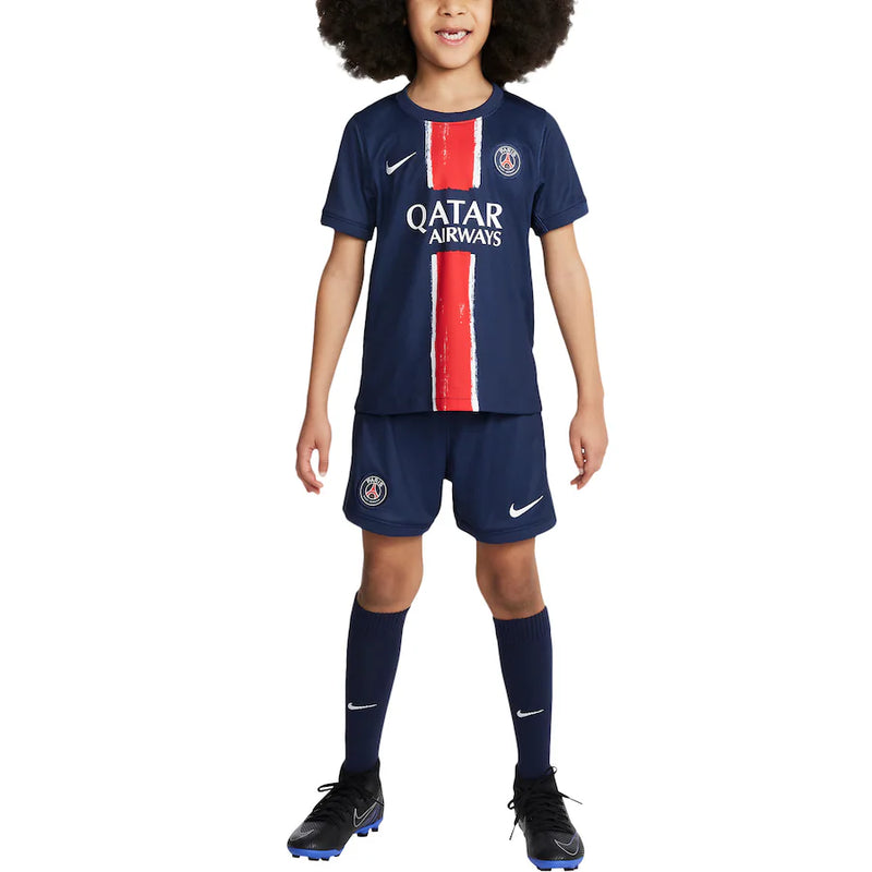 T-shirt and Shorts per Kind PSG Home 24/25 -Sokken