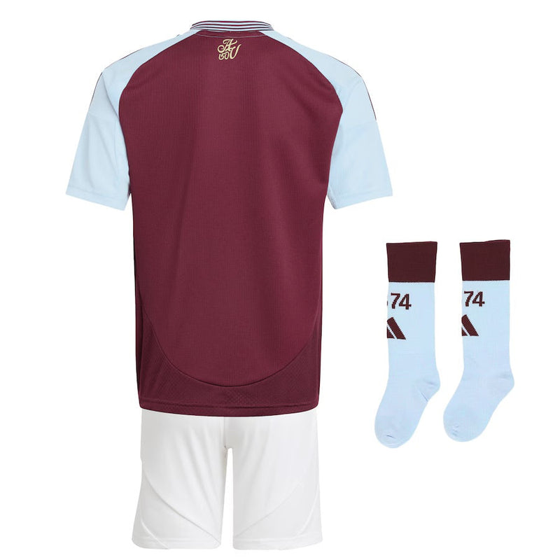 T-shirt and Shorts per Kind Aston Villa FC Home 24/25 -Sokken