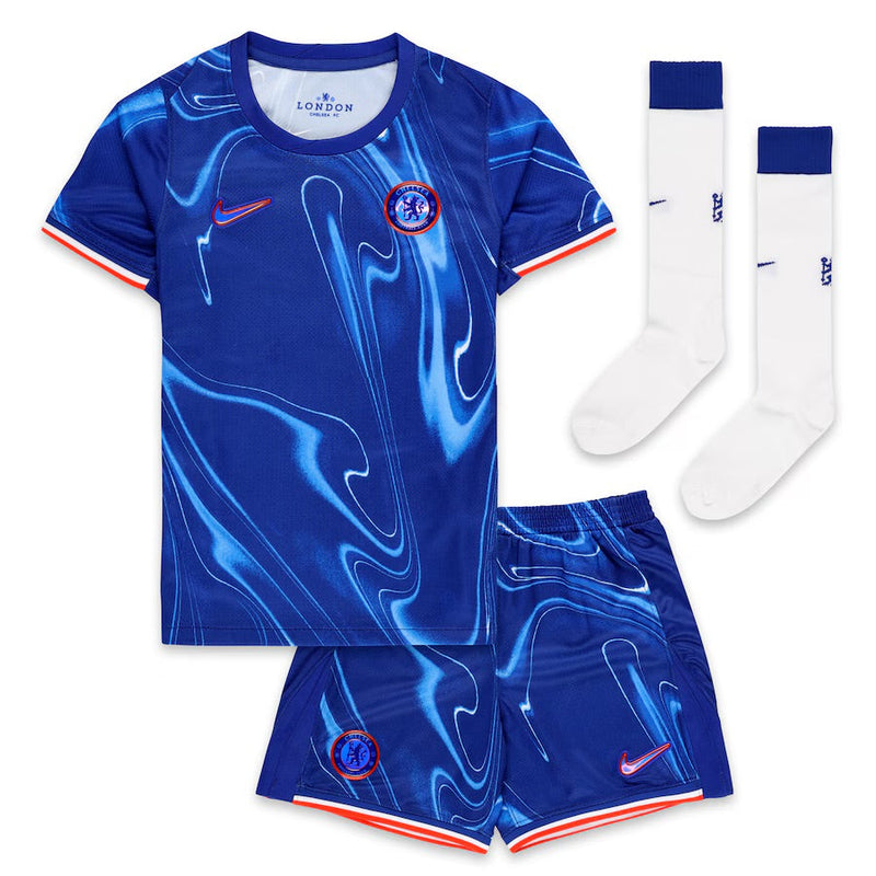 T-shirt and Shorts per Kind Chelsea Home 24/25 -Sokken