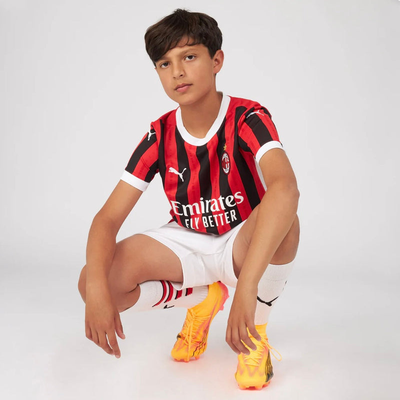 T-shirt and Shorts per Kind AC MILAN Home 24/25