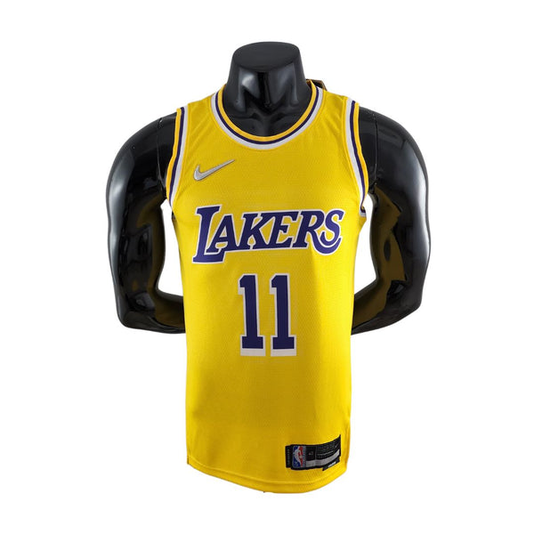 75° Verjaardag IRVING # 11 Los Angeles Lakers Shirt gialla NBA