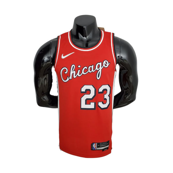 75° Verjaardag Stagione 2022 Chicago Bulls JORDAN#23 City Edition Red NBA