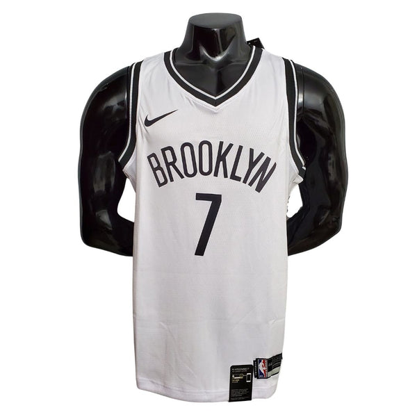 Shirt bianca NBA Durant #7 Brooklyn Nets - Riconoscimento connect