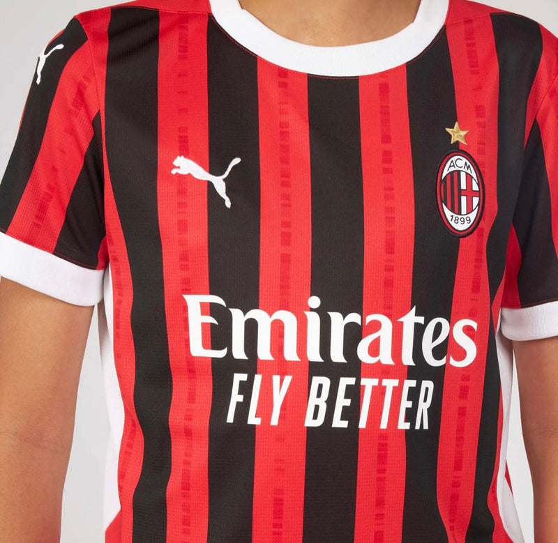 T-shirt and Shorts per Kind AC MILAN Home 24/25