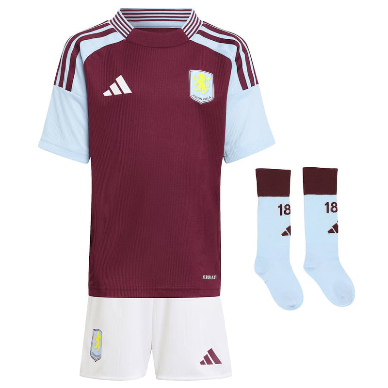 T-shirt and Shorts per Kind Aston Villa FC Home 24/25 -Sokken