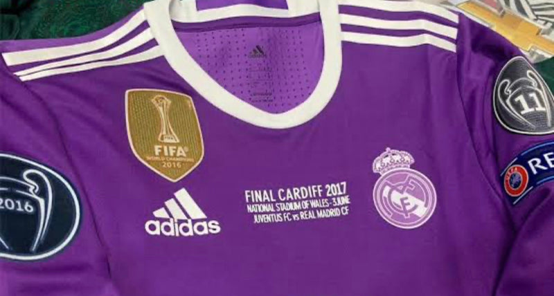 SHIRT REAL MADRID Retro FINALE CHAMPIONS LEAGUE 2017 -patch