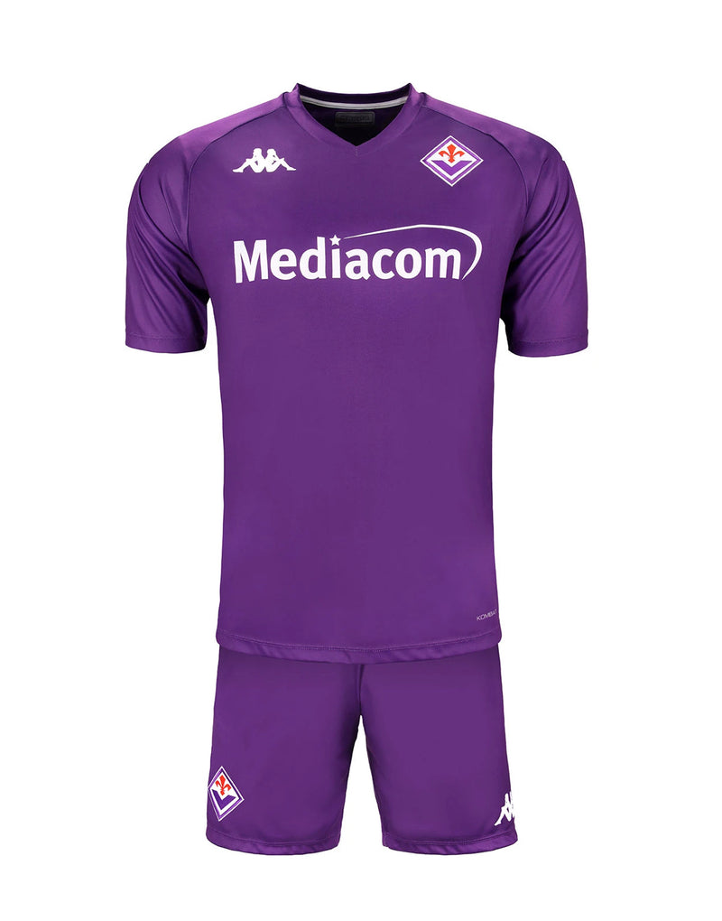 T-shirt and Shorts per Kind Fiorentina Home 24/25