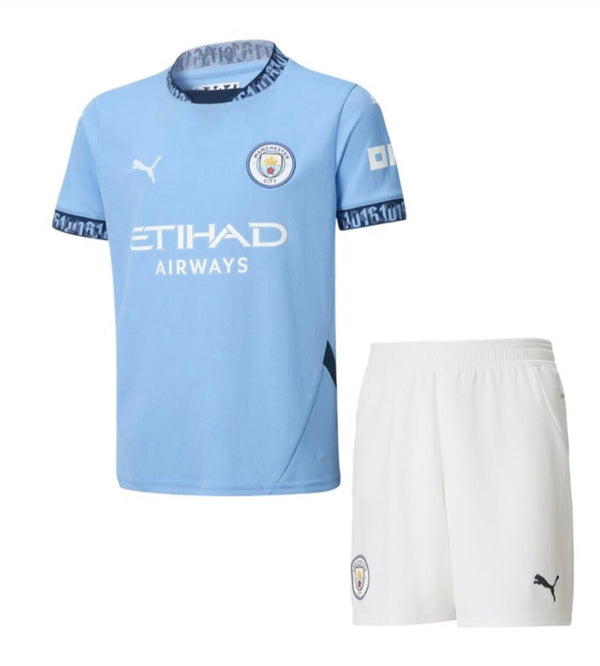 T-shirt and Shorts per Kind Manchester City Home 24/25