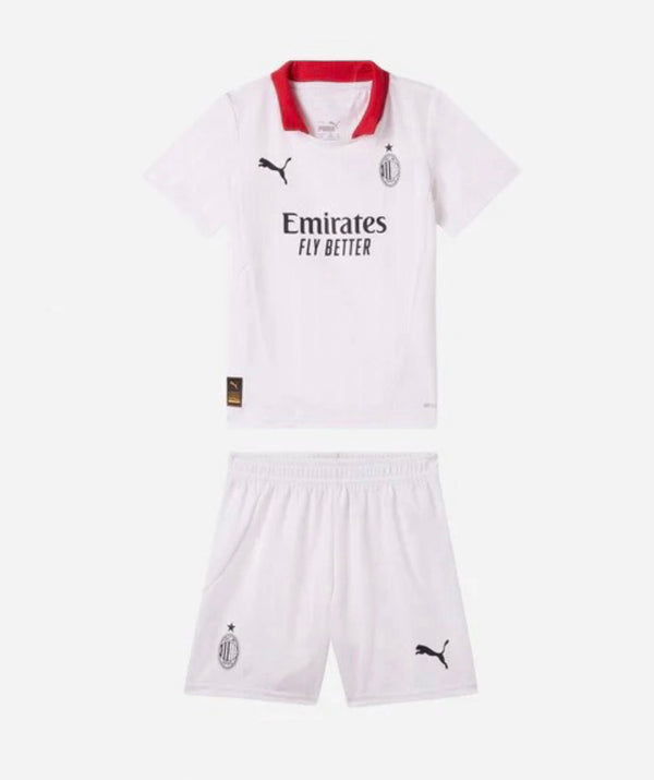 T-shirt and Shorts per Kind AC MILAN Away 24/25