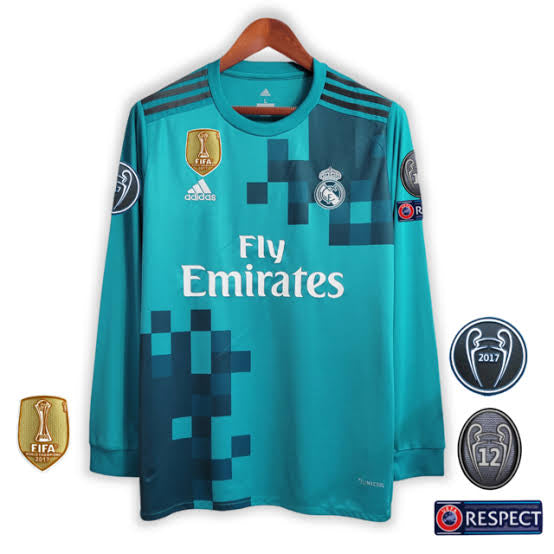 Shirt Manica Lunga Real Madrid Retro 2017/18 -Patch