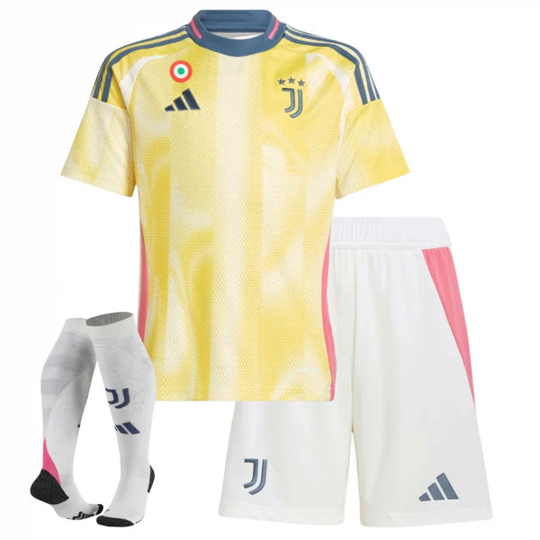 T-shirt and Shorts per Kind Juventus Away 24/25 -Sokken