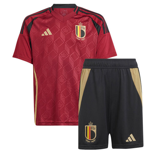 T-shirt and Shorts per Kind Belgium Home 24/25