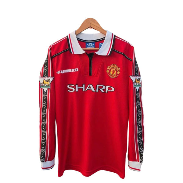 Shirt Manchester United manica lunga home Retro 98/99 -Patch