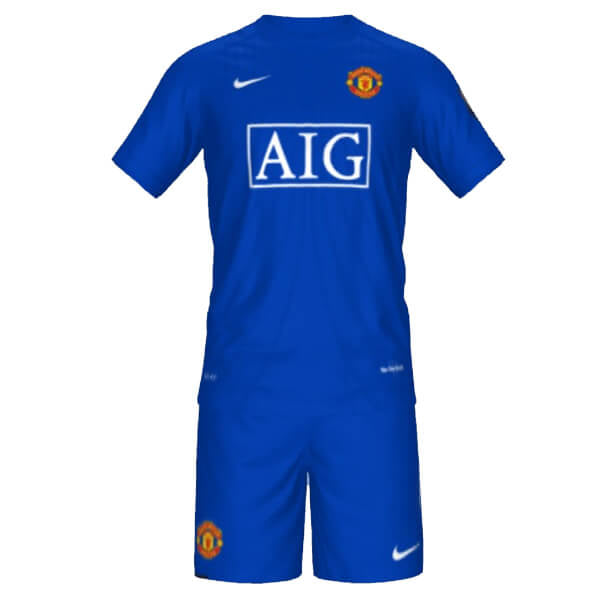 T-shirt and Shorts per Kind Manchester United Retro 08/09