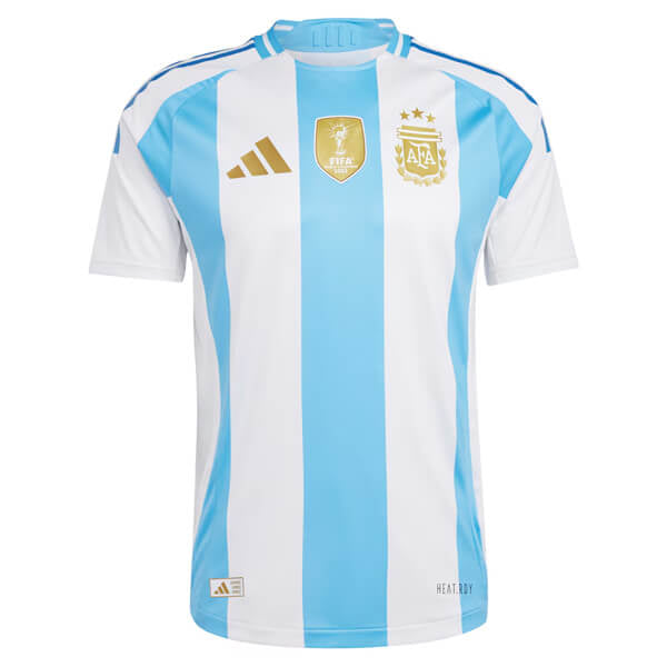 SHIRT ARGENTINA Home - 24/25 VERSIONE GIOCATORE - CON TOPPA DEL CAMPIONE DELLA COPPA DEL MONDO