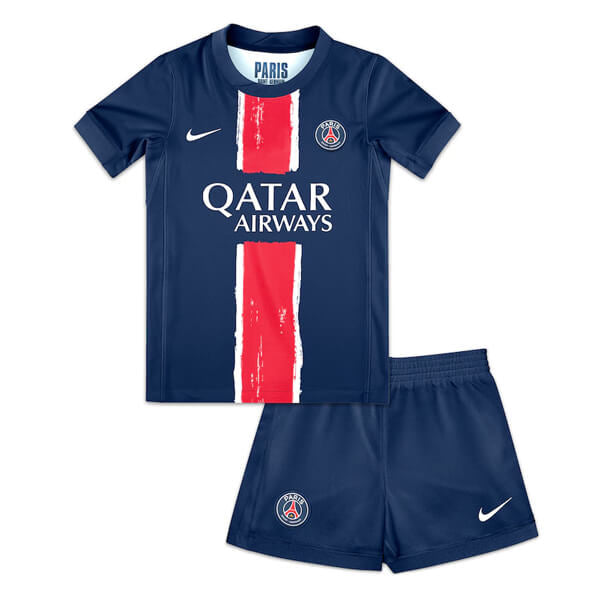 T-shirt and Shorts per Kind PSG home 24/25