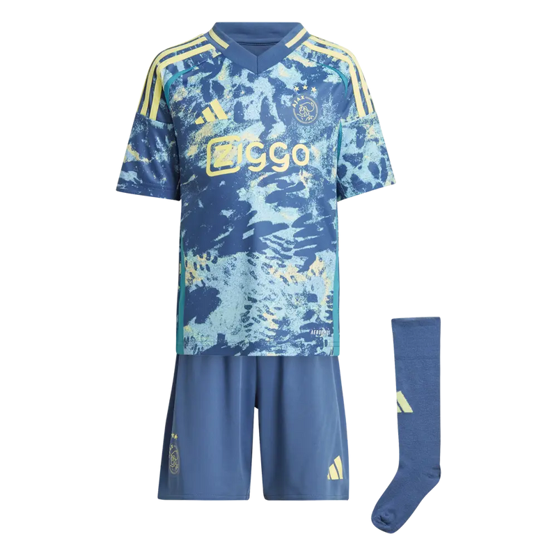 T-shirt and Shorts per Kind Ajax Away 24/25 -Sokken