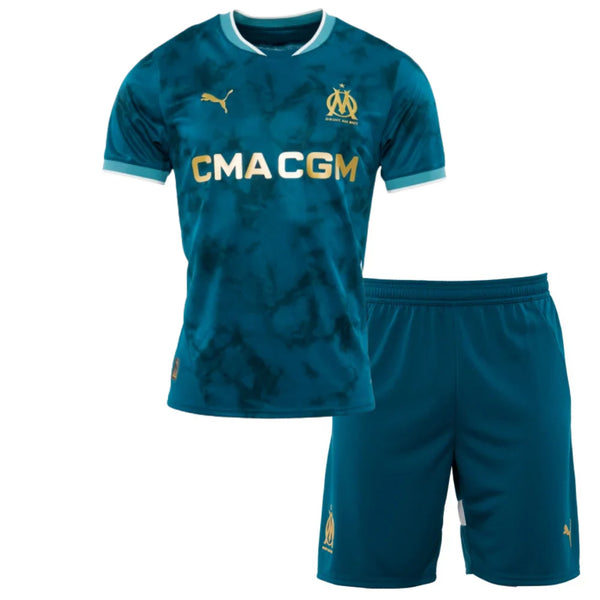 T-shirt and Shorts per Kind Olympique de Marseille Away 24/25