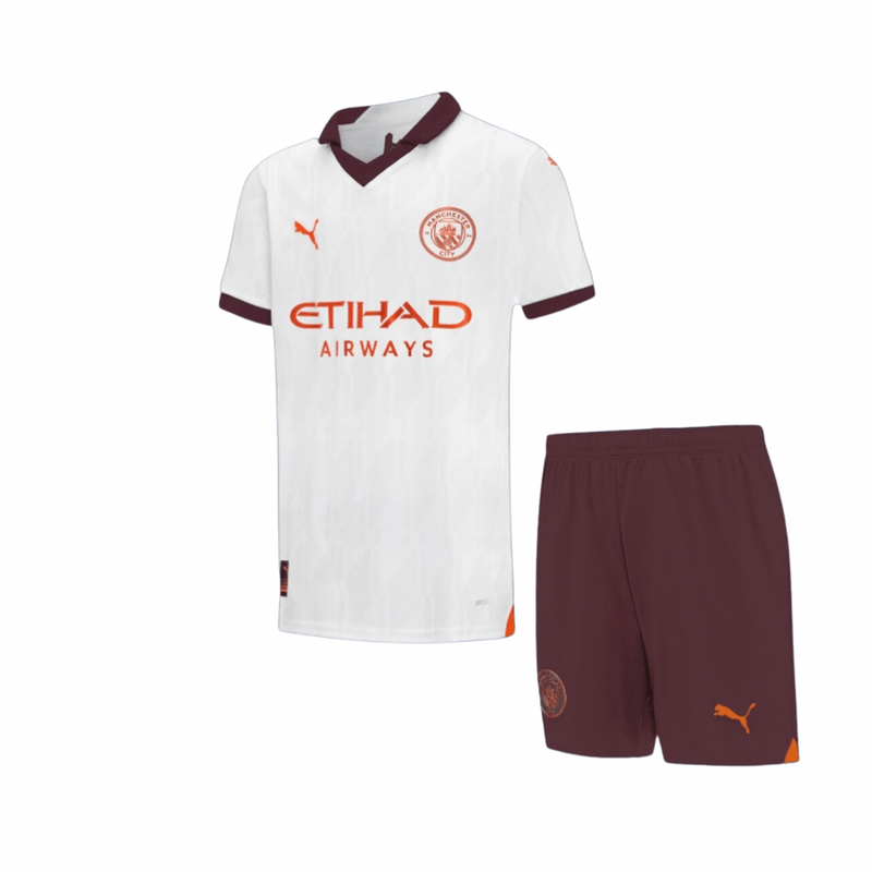 T-shirt and Shorts per Kind Manchester City Away 23/24