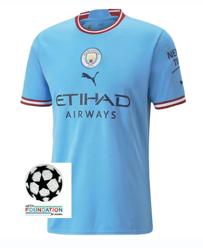 Shirt Manchester City home 2022/23 - con patch