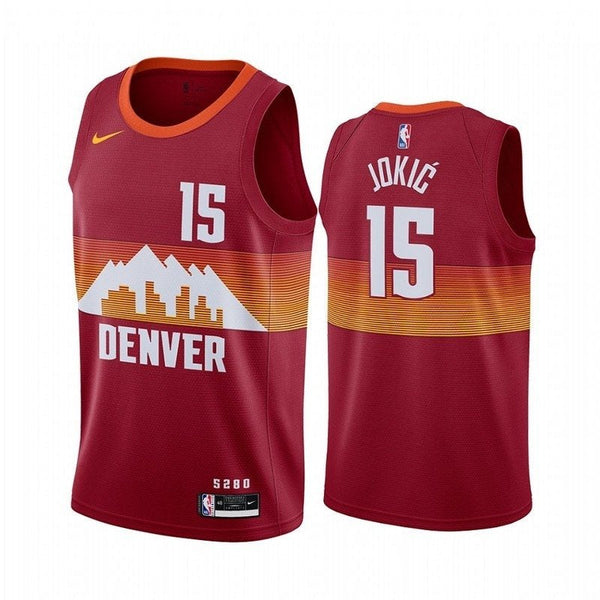 Shirt NBA - Denver Nuggets Bianca - Jokic #15