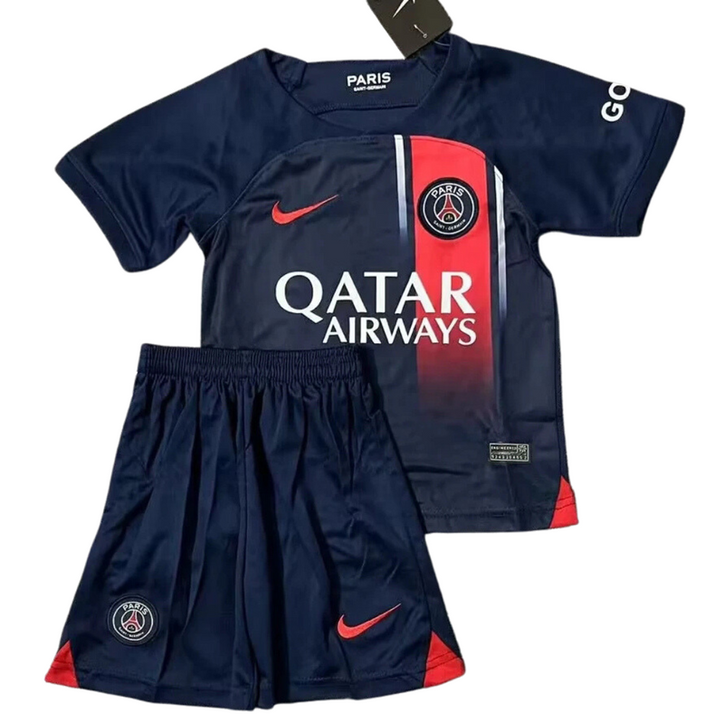 T-shirt and Shorts per Kind PSG home 23/24