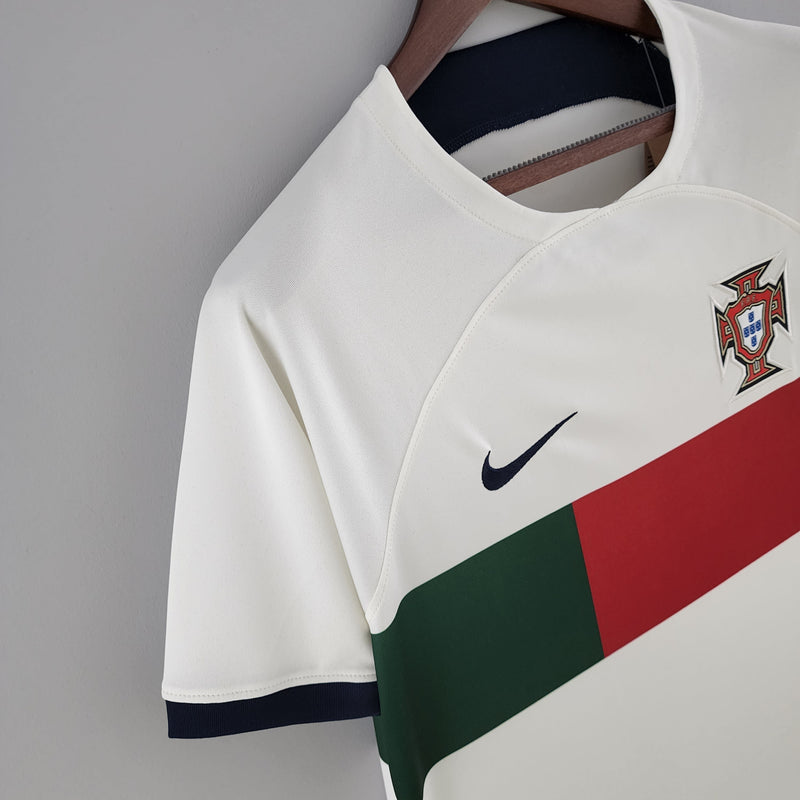 Shirt Portugal Away 2022-2023 incl. Set patch di qualificazione Euro 2024