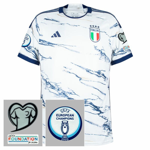 Shirt Italy Away 2023-2024 incl. Set patch di qualificazione Euro 2024