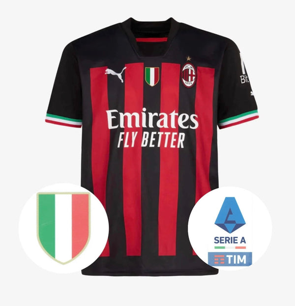 Shirt AC Milan home 2022/23 - con patch serie A and scudetto