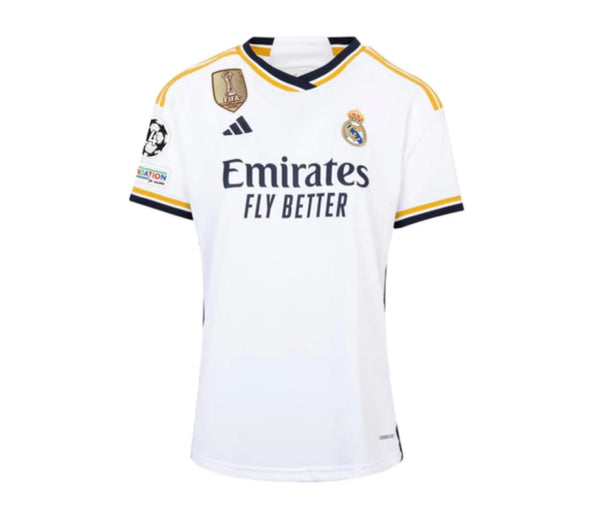 Shirt Real Madrid I 23/24 - Vrouwelijk - Patch UCL + CWC