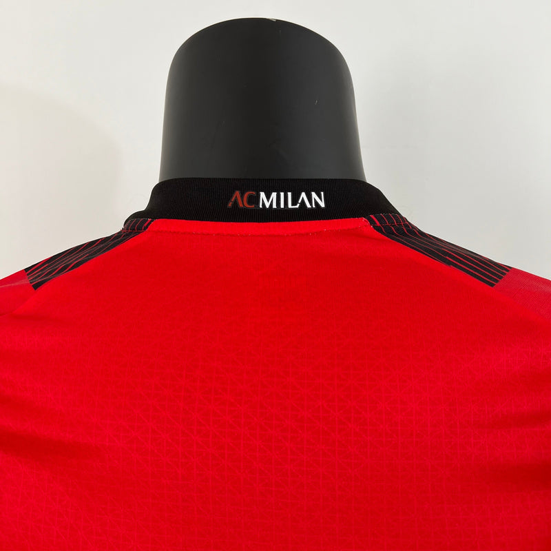 Shirt home AC Milan versione giocatore 23/24 -Patch UCL