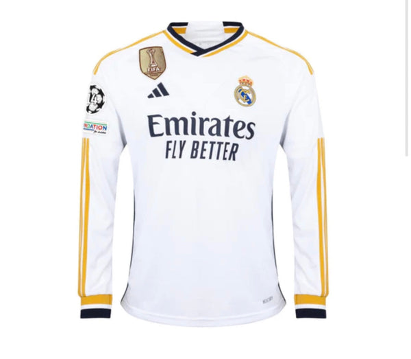 Shirt Manica Lunga Real Madrid l 23/24 - Bianco - Patch UCL + CWC